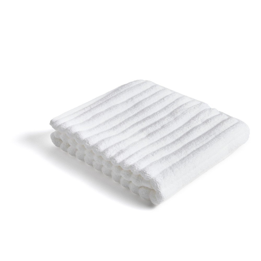 Biały bawełniany ręcznik frotte 50x90 cm Navira – Kave Home (zdjęcie 10)