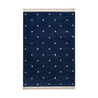 Niebieski dywan Think Rugs Boho Dots, 120x170 cm
