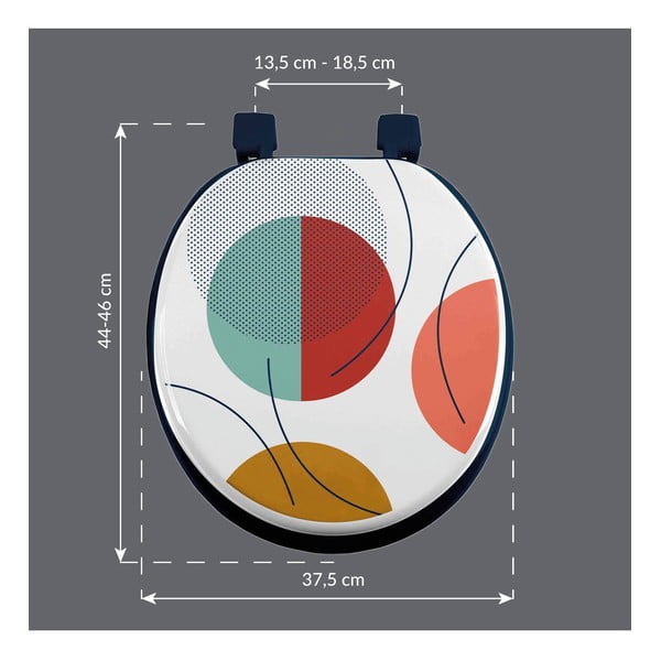 Deska sedesowa 37 x 47 Color pop – douceur d'intérieur-image-1