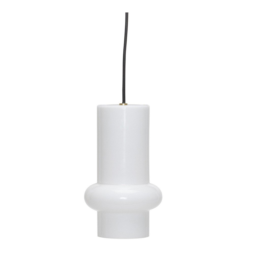 Biała szklana lampa wisząca ø 15 cm Pilule – Hübsch