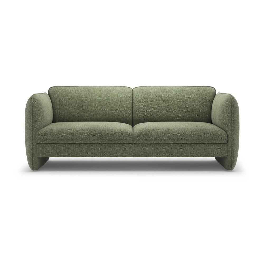 Zielona sofa z tkaniny szenilowej 204 cm Georgia – Micadoni