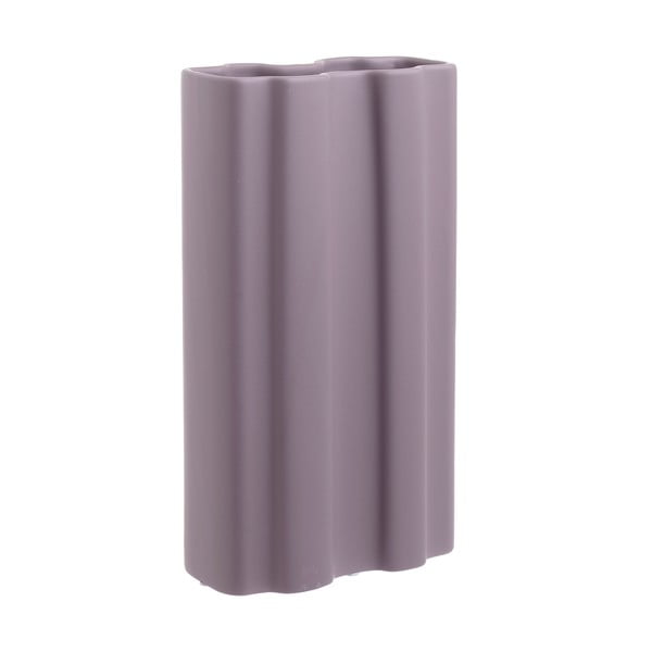 Fioletowy ceramiczny wazon InArt Abstract, wys. 33 cm