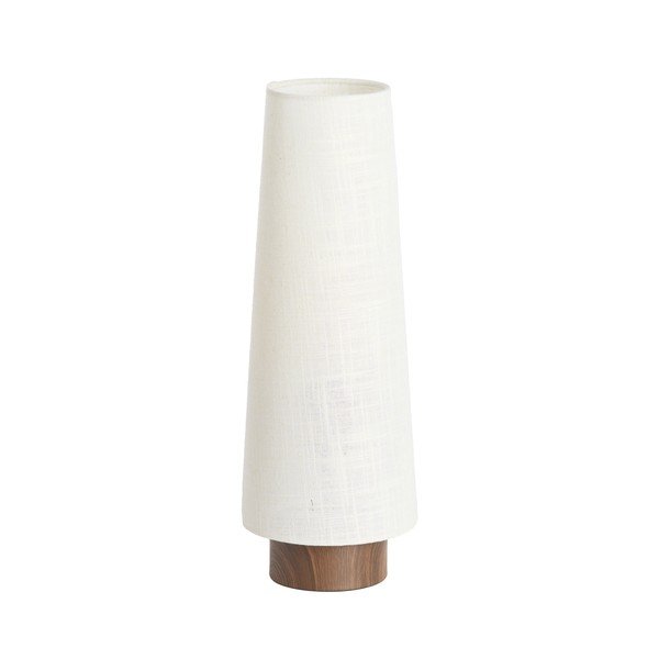Kremowa metalowa lampa stołowa z tekstylnym kloszem (wysokość 42 cm) Howie – Light & Living