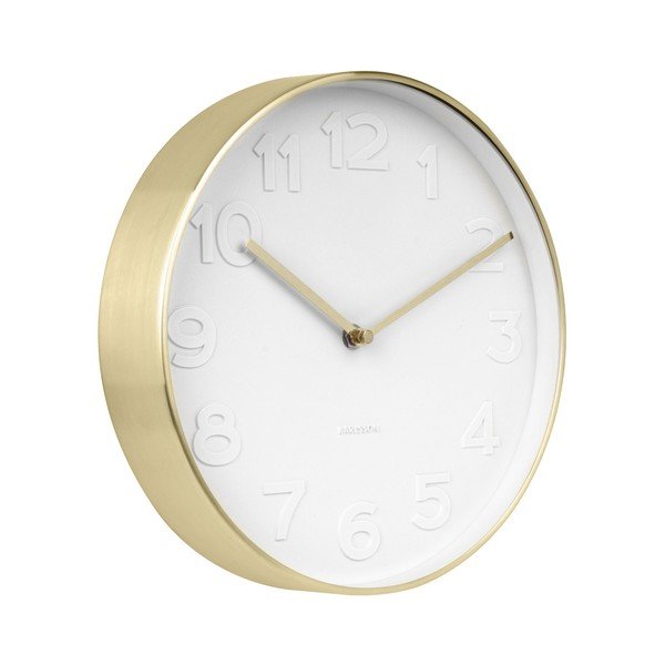 Zegar z elementami w kolorze złota Karlsson Stout, ⌀ 22 cm-image-1