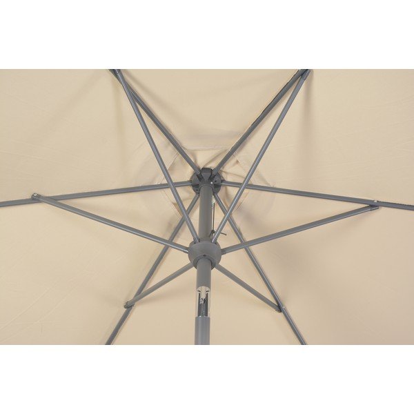 Beżowy parasol ogrodowy ø 300 cm Roja – Rojaplast-image-1