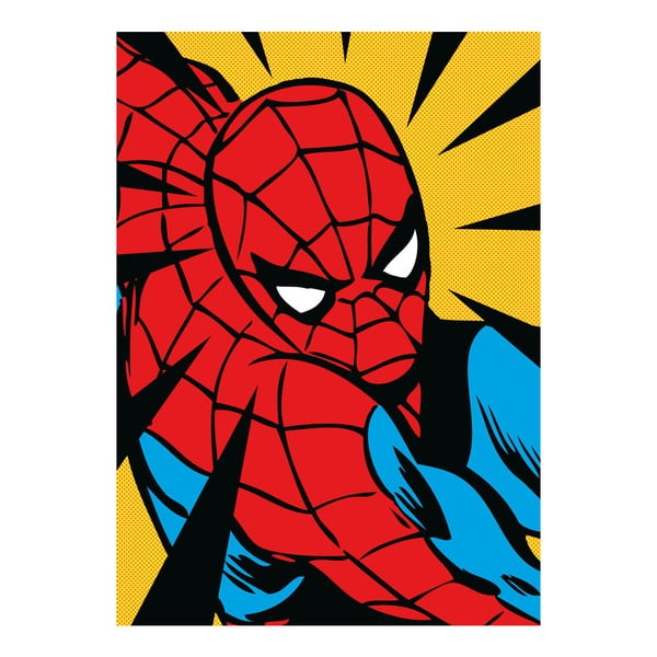 Plakat z blachy Marvel Close Up - Spiderman