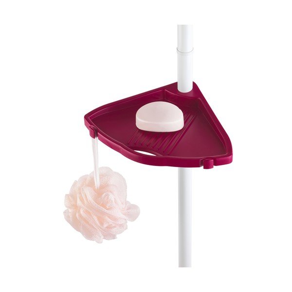 Różowa teleskopowa półka prysznicowa Wenko Compact-image-2