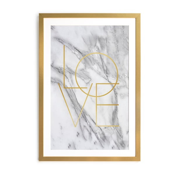 Obraz w ramie Velvet Atelier Marble, 40 x 60 cm