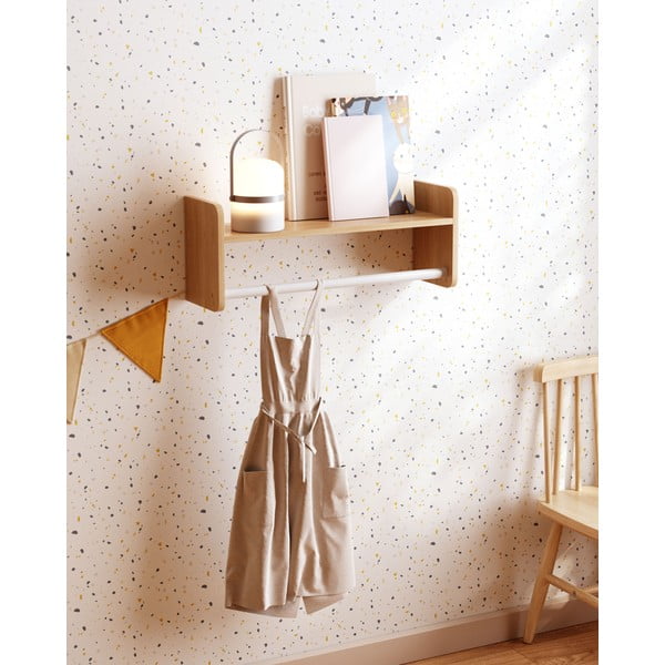 Dziecięcy wieszak ścienny z litego drewna sosnowego w naturalnym kolorze 52,5x20 cm Florentina – Kave Home-image-1