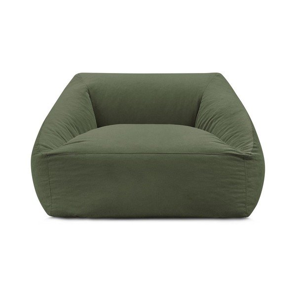 Zielony sztruksowy worek do siedzenia Lilibet – Bobochic Paris