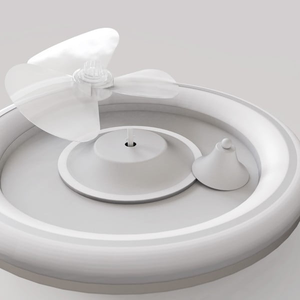 Biała lampa sufitowa LED ze zdalnym sterowaniem/z wentylatorem Alan – SULION-image-4