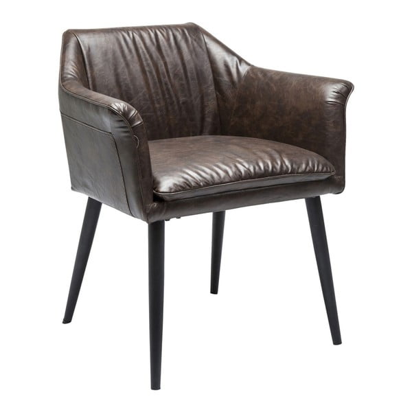 Ciemnobrązowe krzesło do jadalni Kare Design Diner