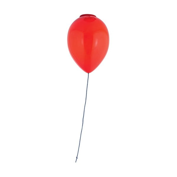 Czerwona lampa sufitowa Balon