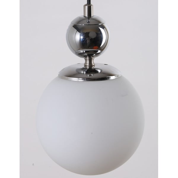 Lampa wisząca w kolorze srebra ze szklanym kloszem ø 15 cm Marble – Squid Lighting-image-1