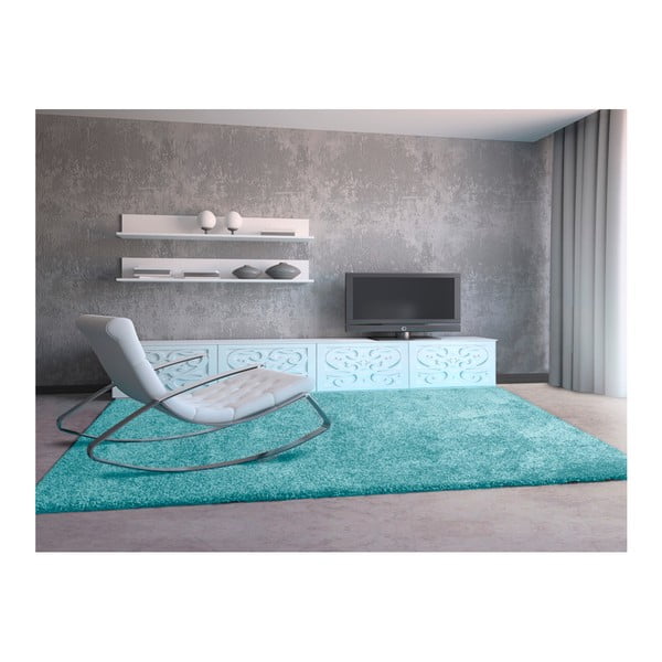 Jasnoniebieski dywan Universal Aqua Liso, 67x125 cm-image-1