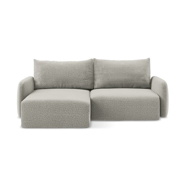 Jasnoszary rozkładany/ze schowkiem narożnik (lewostronny) Kalena – Makamii