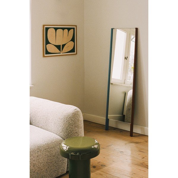 Lustro z drewnianą ramą stojące 49x166 cm Lun – noo.ma-image-2