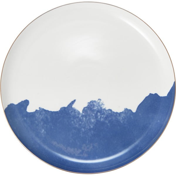 Zestaw 2 niebiesko-białych porcelanowych talerzy Westwing Collection Rosie, ø 26 cm