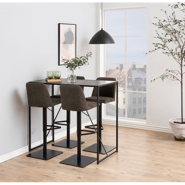 Antracytowy hoker z regulowaną wysokością (wysokość siedziska 78,5 cm) Avanja – Actona-image-1