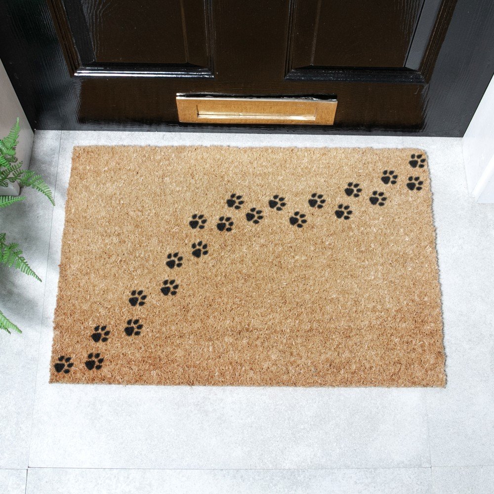 Wycieraczka z włókna kokosowego 40x60 cm Paw Prints – Artsy Doormats (zdjęcie 7)