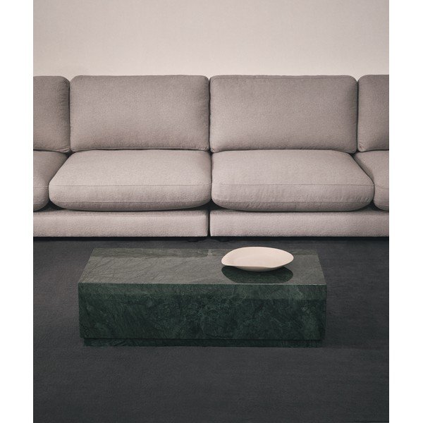Zielony marmurowy stolik 50x100 cm Sorein – Kave Home-image-2