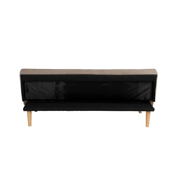 Beżowa rozkładana sofa  z tkaniny szenilowej 175 cm – Ixia-image-4