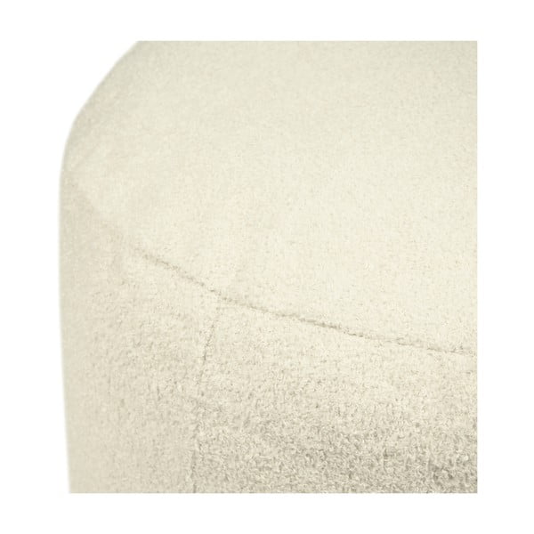 Kremowy puf z materiału bouclé Om 60 – SLOWDOWN-image-3