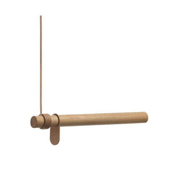 Wieszak ścienny z litego drewna dębowego w naturalnym kolorze 50 cm Swing – LIND DNA