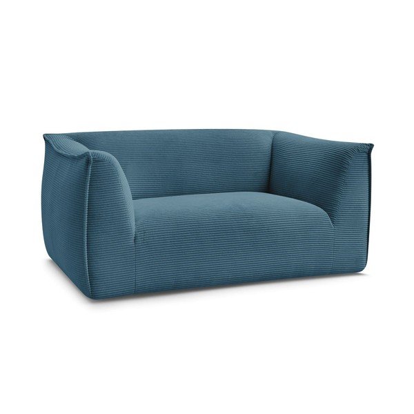 Niebieska sztruksowa sofa 170 cm Giorgia – Bobochic Paris-image-2