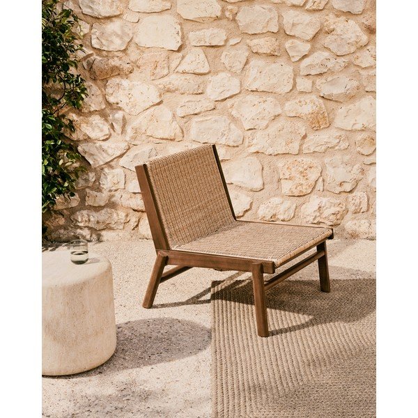 Drewniany fotel ogrodowy w naturalnym kolorze Itani – Kave Home-image-1