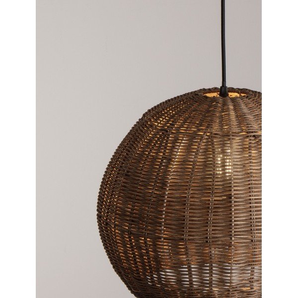 Rattanowa lampa wisząca w naturalnym kolorze ø 39 cm Rielo – Nova Luce-image-4