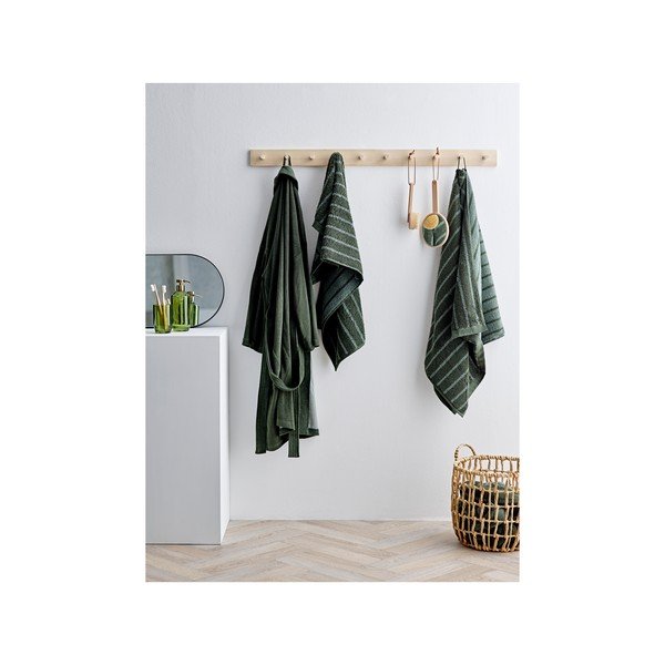 Zielony ręcznik z bawełny organicznej 50x100 cm Common − Södahl-image-2