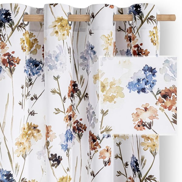 Biała zasłona częściowo zaciemniająca (dimout) 135x250 cm Solkone – Restilo