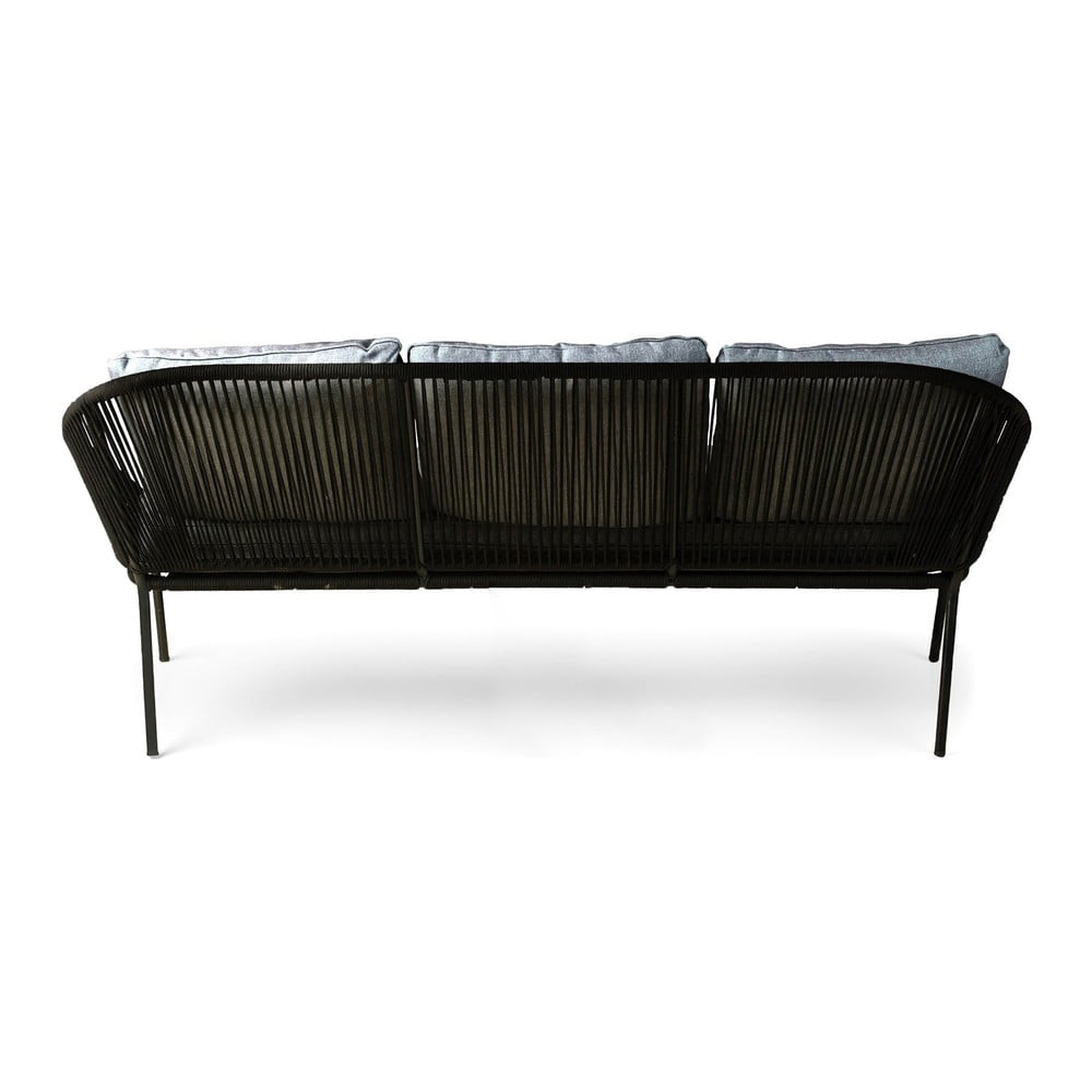 Czarna 3-osobowa sofa ogrodowa Bonami Selection North (zdjęcie 3)