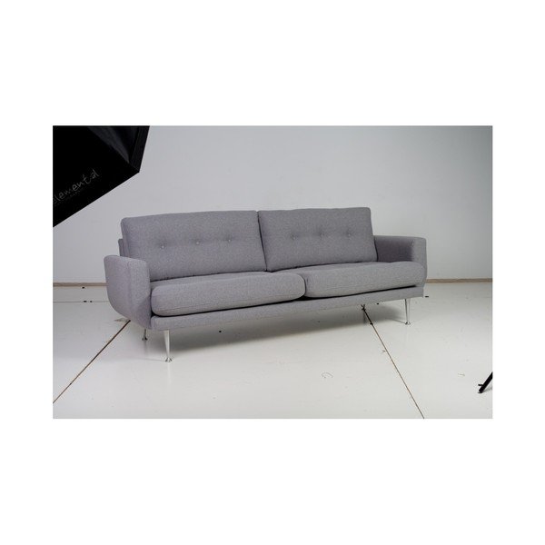 Szara sofa 3-osobowa Scandic Fly-image-1