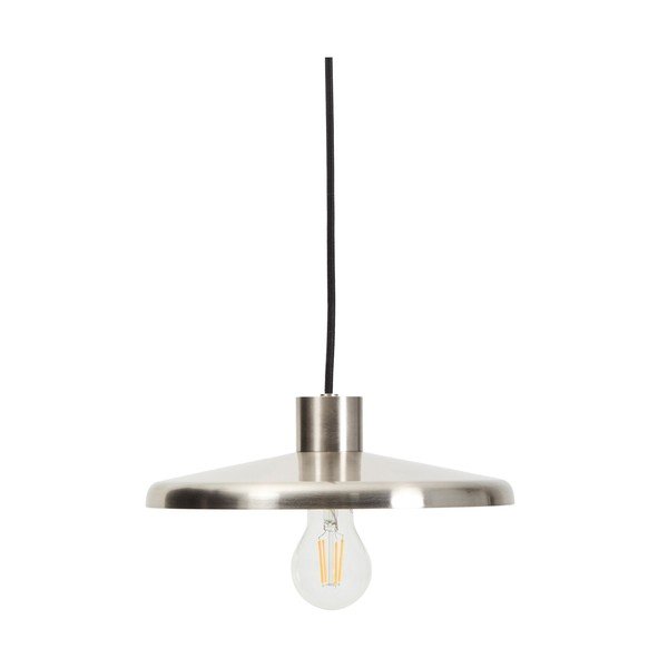 Lampa wisząca w kolorze srebra z metalowym kloszem Nuvira – Kave Home