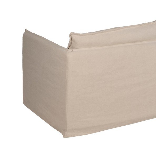 Kremowa lniana sofa 210 cm – Ixia-image-4