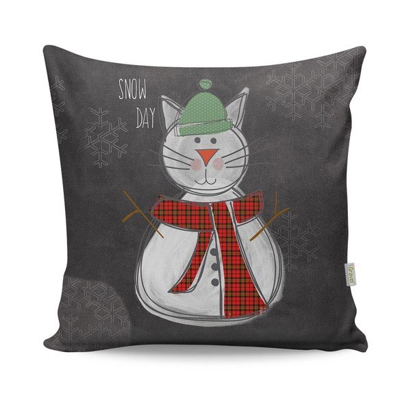 Dwustronna poduszka Mr. Snowman, 43x43 cm