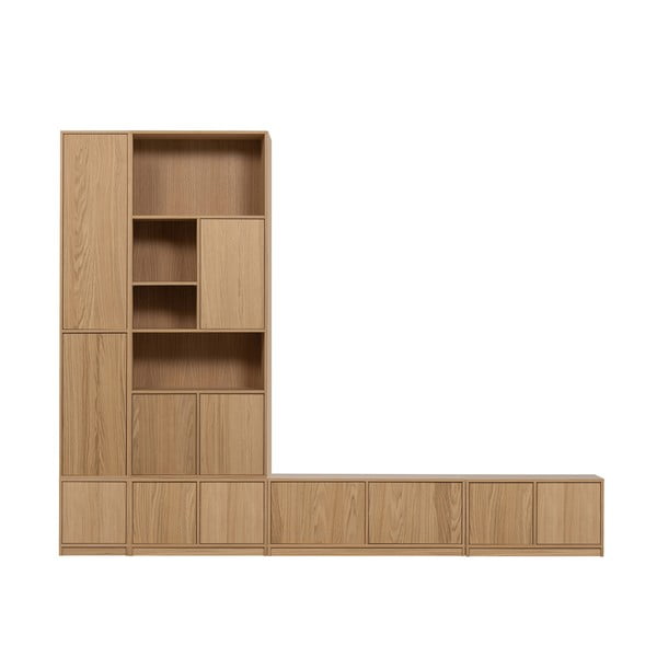 Zestaw pod TV w dekorze dębu 304x243 cm Modulair – vtwonen