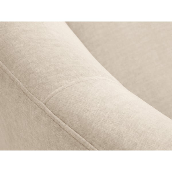 Beżowa aksamitna asymetryczna sofa Mazzini Sofas Debbie, lewostronna-image-1