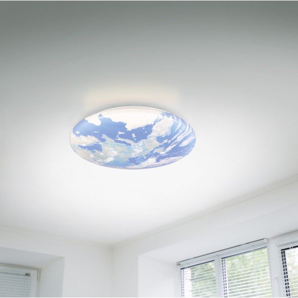 Niebieska dziecięca lampa sufitowa LED ø 37 cm Terra – Reality-image-1