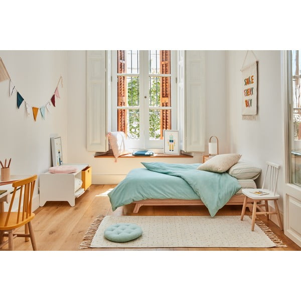 Biała krzesło dziecięce z drewna kauczukowego Kave Home Kristie-image-2