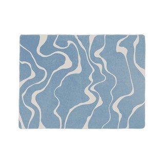 Niebiesko-kremowy koc 150x200 cm Felu – noo.ma