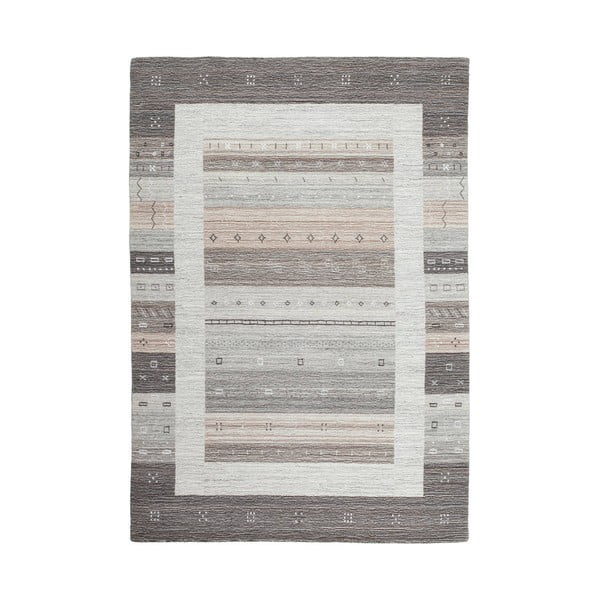 Ręcznie tkany dywan wełniany Makalu Silver, 160x230 cm