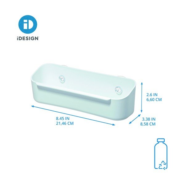 Samoprzylepny uchwyt na gąbkę z plastiku z recyklingu Eco System – iDesign-image-4