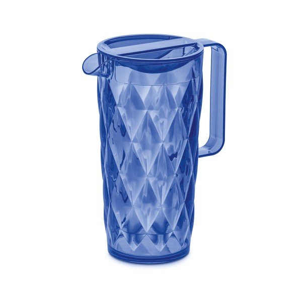Niebiesky plastikowy dzbanek Tantitoni Crystal, 1,6 l