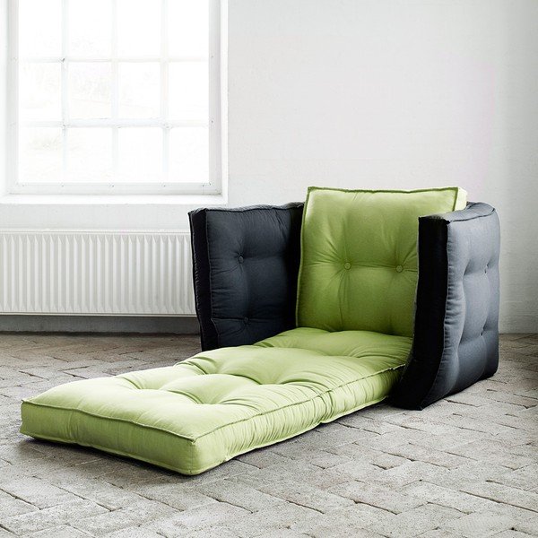 Fotel rokładany Karup Dice Pistachio/Gray-image-1