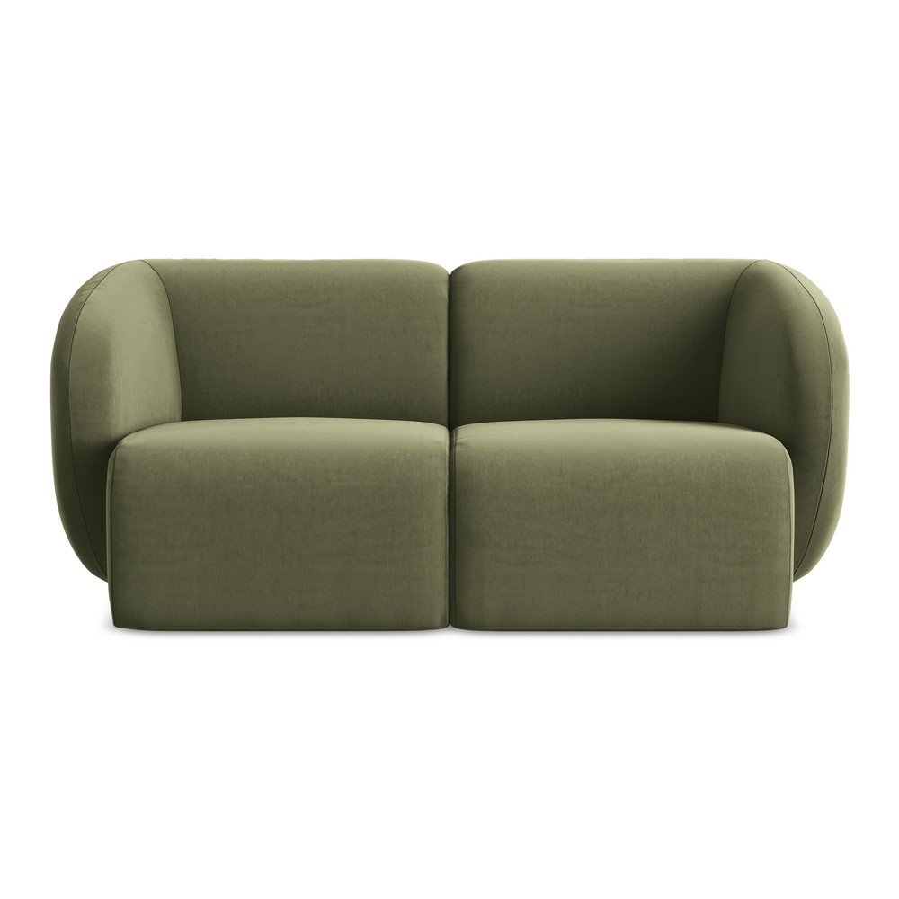 Zielona aksamitna sofa 174 cm Lani – Makamii