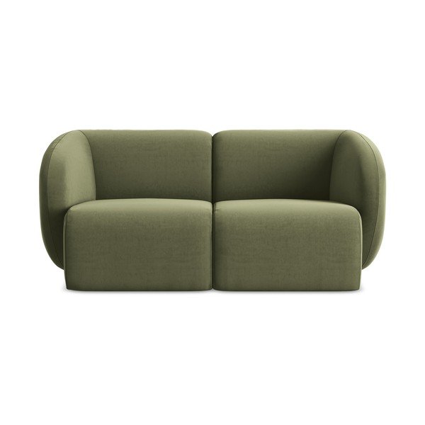 Zielona aksamitna sofa 174 cm Lani – Makamii