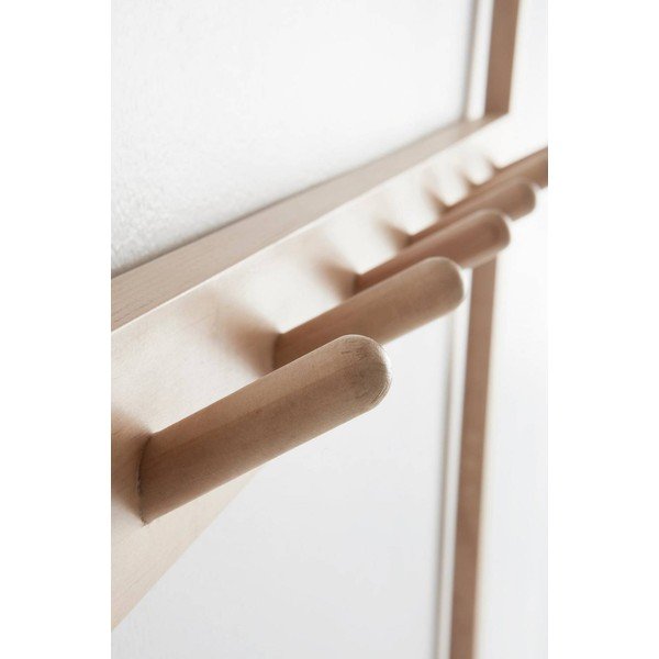 Zestaw do przedpokoju z litego drewna sosnowego w jasnym naturalnym kolorze 75x190x32 cm Cole – Jotex-image-3